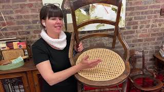 How to Weave a Round Laced Cane Chair [upl. by Sivaj365]