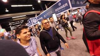 NAMM 2019 Anaheim CA  Ambiance audio  Latin percussion Toca Tyccon Part 1 [upl. by Anwahsad]