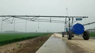 Irritech linear irrigation system with cable guidance [upl. by Bronnie257]