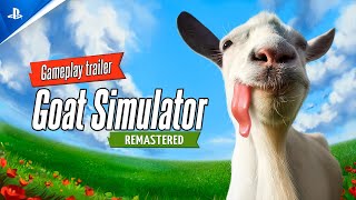 Goat Simulator Remastered  Gameplay Trailer  PS5 Games [upl. by Lichter]