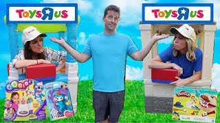 Pretend Toys R Us Stores Compete for Business [upl. by Iztim]