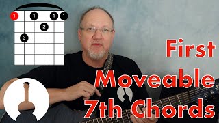 First Moveable 7th Chords  Guitar Lesson [upl. by Ennobe]