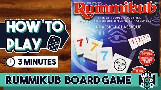 HOW TO PLAY RUMMIKUB easy instructions Rules  Setup [upl. by Llennor]