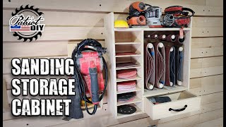 DIY Sanding Cabinet  Sandpaper Storage Organizer [upl. by Arol]