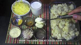 Cauliflower Cheese Recipe  No Flour Cauliflower cheese  Super fast [upl. by Assedo]