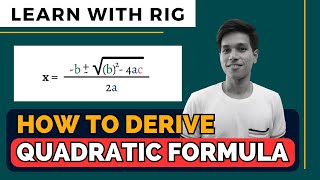 How To Derive Quadratic Formula ADD MATH F4 Chap 2  Quadratic Function [upl. by Releehw]