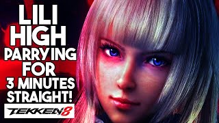 Lili High Parrying for 3 Minutes Straight  Tekken 8 CBT Gameplay [upl. by Aidualk]