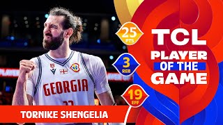 Tornike Shengelia 25 PTS  TCL Player Of The Game  GEO vs VEN  FIBA Basketball World Cup 2023 [upl. by Ellard279]