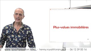 Plusvalues immobilières  calcul et imposition [upl. by Ailla]