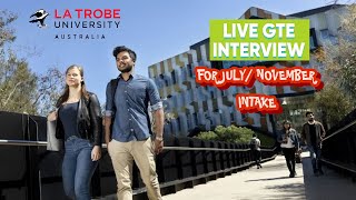 La Trobe University GTE Interview 2023 studentvisa latrobe university australianstudents [upl. by Ynaffital]