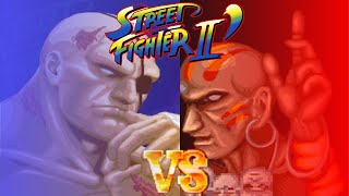 Sagat VS Dhalsim  Street Fighter 2 Champion Edition  quotDhalsim Themequot Multiplayer Gameplay [upl. by Dalia351]