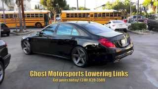 Lowered 2014 Mercedes SClass W222  Lowering Links for S550 [upl. by Stoddard5]