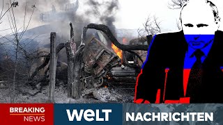 BLITZOFFENSIVE GEGEN UKRAINE Putins Panzer stehen kurz vor Kiew  WELT Newsstream [upl. by Jaenicke]