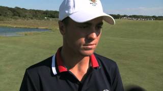 2013 Walker Cup Justin Thomas on Sundays Victory [upl. by Struve]