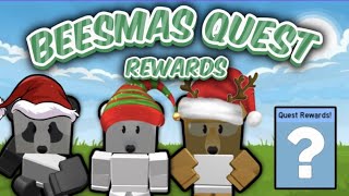 All Beesmas 2024 Quest Rewards From Panda Bear Polar Bear and Science Bear  Bee Swarm Simulator [upl. by Nevets]