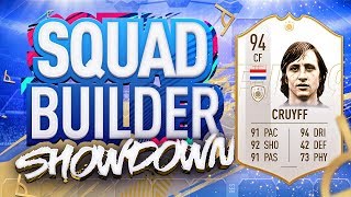 FIFA 19 SQUAD BUILDER SHOWDOWN NEW PRIME ICON CRUYFF 94 Rated Johan Cruyff vs Castro [upl. by Sidney767]