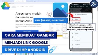 Cara Mengubah Gambar Menjadi Link URL Di Google Drive HP Android [upl. by Nare320]