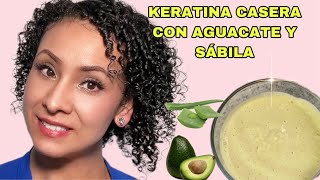 🌵🥑KERATINA CASERA CON SÁBILA Y AGUACATE BOMBA DE HIDRATACIÓN cabellomaltratado cabellodañado [upl. by Loring]