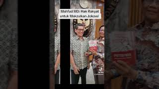 Mahfud MD Hak Rakyat untuk Makzulkan Jokowi kedaipena kedaikreatif kedaipenadotcom [upl. by Ardisj]