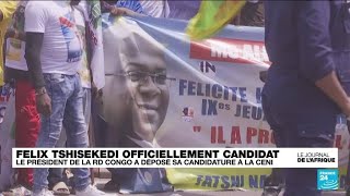 Le Président de la RD Congo Félix Tshisekedi officiellement candidat à sa propre succession [upl. by Eednas868]