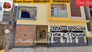 30X40 with lift monthly 75k Rental income House for sale ಬಾಡಿಗೆ ಆದಾಯ ಬರುವ ಮನೆ ಮಾರಾಟಕ್ಕೆ ಇದೆ👆 [upl. by Neuberger]