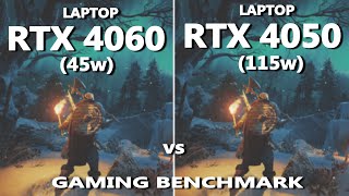 Laptop RTX 4060 45w vs 4050 115w Gaming Benchmark  MSI GF63 Thin vs Lenovo LOQ Gaming Test [upl. by Carman858]