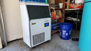 Commercial Ice maker review vevor 120 pound per day [upl. by Vilberg]