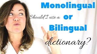 Think in English Tips  Monolingual vs Bilingual English Dictionary  Go Natural English [upl. by Butterfield]