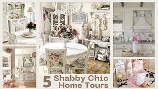 5 Awesome Shabby Chic Home Tour 💝 [upl. by Lau758]