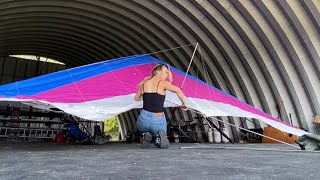 How to set up Wills Wing Alpha 180 Hang Glider [upl. by Nagaem744]