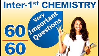 iNTER 2024 Chemistry 1st Year important Questions how to get 60 marks in chemistry inter 1st year [upl. by Nednal]