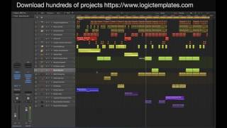 Logic Pro X Film Score Production Project Apocalyptic Drums [upl. by Sekofski]