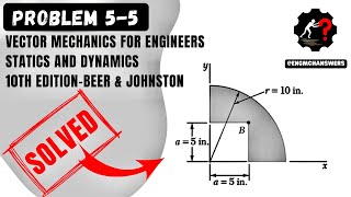 Problem 55  Engineering Mechanics Statics [upl. by Nylzor]