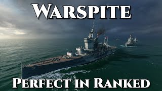 World of Warships Warspite  Perfect in Ranked [upl. by Alia703]