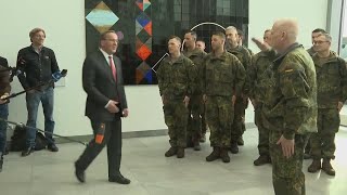 German Defense Minister hails start of deployment of a German brigade in Lithuania [upl. by Anura]