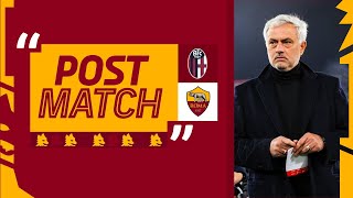 JOSÉ MOURINHO  POST MATCH INTERVIEW  BOLOGNAROMA [upl. by Anaek]