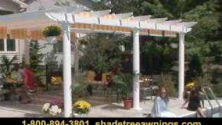 ShadeTree Canopy retractable awning How It Works [upl. by Aretahs471]