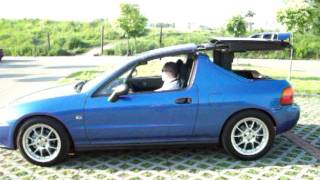 Honda CRX DEL SOL VTI ELECTRIC ROOF [upl. by Jocelin]