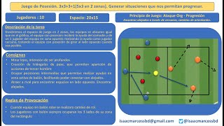 Juego de Posesión Cambio de orientación encontrar alejados a través de cercanos [upl. by Sollars]