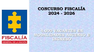 concurso FISCALIA 2024  2025  2026 [upl. by Enyalb]