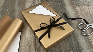 Angled Pocket Gift Wrapping  Paper Craft Ideas [upl. by Lock]