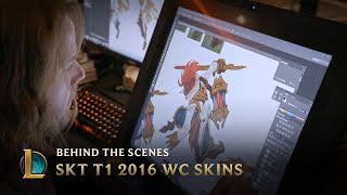 Making the SKT T1 2016 World Championship Team Skins  League of Legends [upl. by Odnalor]