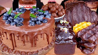 ASMR MALTESERS CHOCOLATE MILK MAGNUM ICE CREAM CAKE TWIX NUTELLA DESSERT MUKBANG 먹방咀嚼音 EATING SOUNDS [upl. by Namruht]