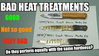 The BIGGEST LIE in the knife industry Good Heat Treatment vs BAD Heat Treatment [upl. by Lund890]