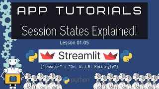 How to Use the Session State in Streamlit  Easy Tutorial Streamlit Tutorials 0105 [upl. by Debbi890]