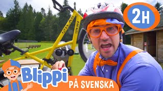 Blippi Svenska  Blippi utforskar staden på en cykel  pedagogiska videor för barn [upl. by Pfeffer]