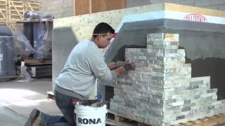 How to Install ErthCOVERINGS Natural Stone Panels [upl. by Acimat275]