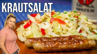 Gesunder Krautsalat aus Weißkohl  Schnelles Rezept einfach lecker [upl. by Witcher]