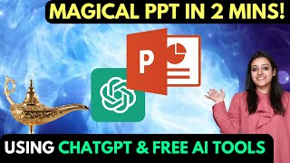 How to make PPT using ChatGPT amp Free AI Tools Powerpoint Presentation on mobile phone amp PC in Hindi [upl. by Oremor816]