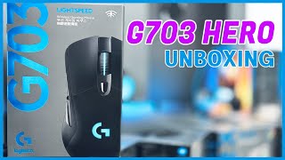 로지텍 G703 HERO WIRELESS 무선 게이밍 마우스 간단 리뷰 4k [upl. by Nyrem]